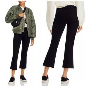 L'AGENCE Kendra High Rise Cropped Flare in Black- Size 27